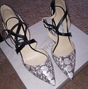 Jimmy Choo Animal print Sling Heels